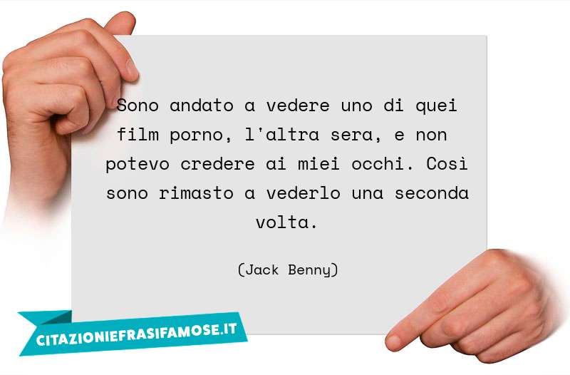 Una citazione di Jack Benny by citazioniefrasifamose.it